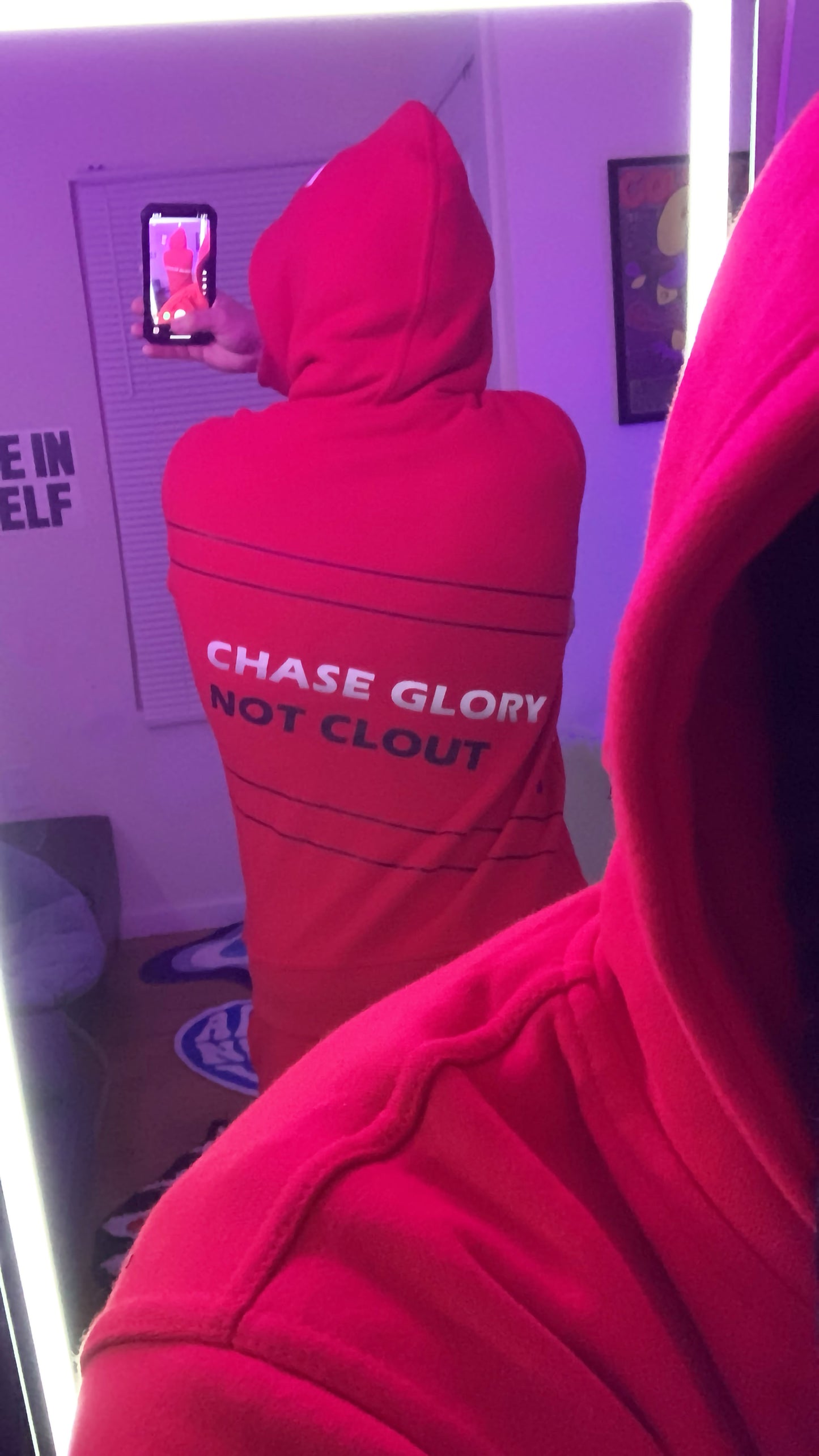 Road2Glory "Chase Glory Not Clout" Sweatsuit Red