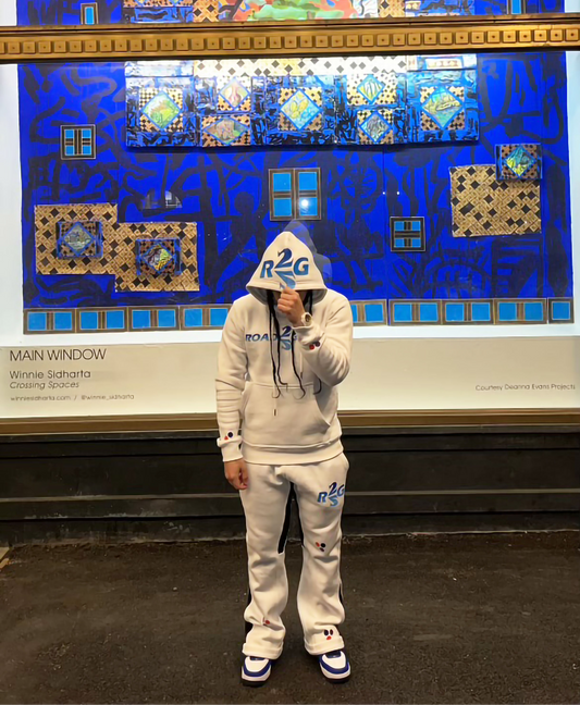 Road2Glory "Chase Glory Not Clout" Sweatsuit White