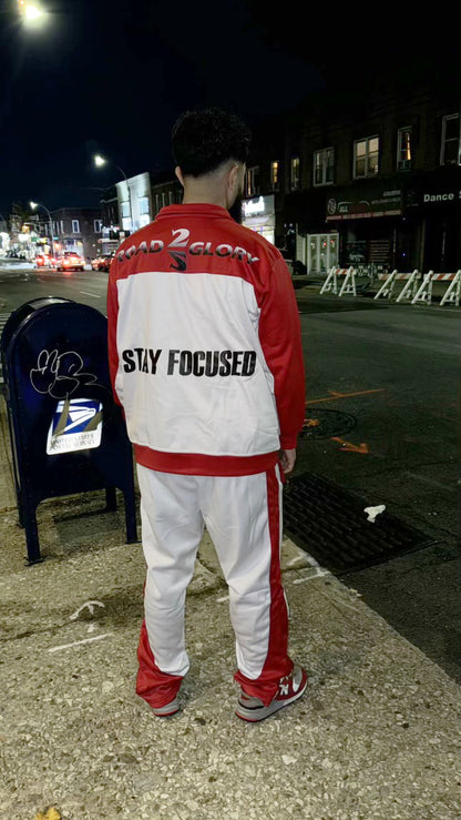 Road2Glory Zip Up Tracksuit Red *LIMITED EDITION*
